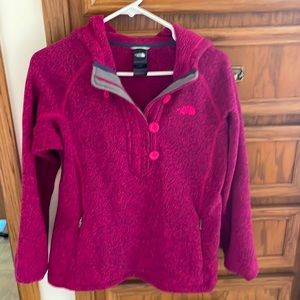 North face hooded fleece